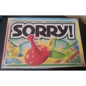 Vintage 1998 Sorry! Board Game by Hasbro – Complete Family Classic